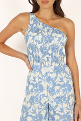 Rae Jumpsuit - Blue Floral